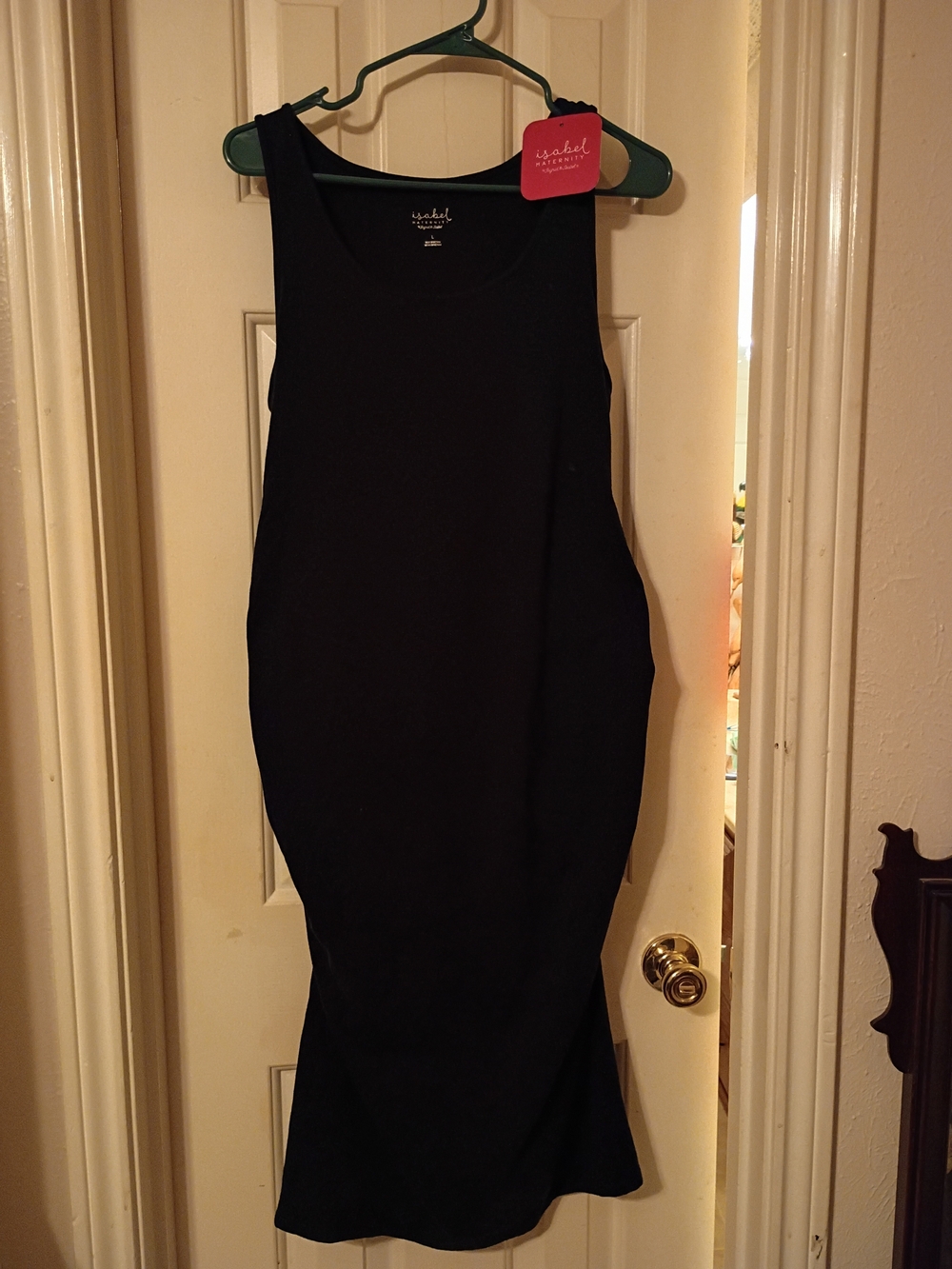 Isabel Maternity by Ingrid & Isabel Black Sleeveless Midi Dress